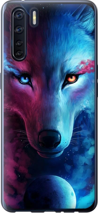 Чехол на Oppo A91 Арт-волк (3999u-1884-42517)