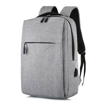 Рюкзак для ноутбука Merlion 14" вихід під USB-кабель 32х11х41 см Grey (31566)