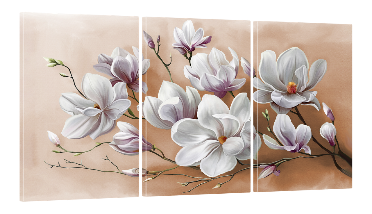 Картина модульная на холсте DK Магнолии 100x180 см (MK30296 X)