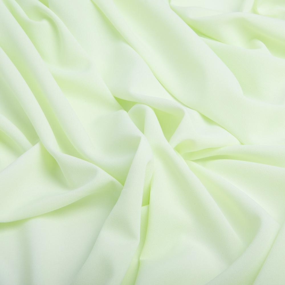 Ткань шифон Мосс креп Лайм пастель (24700)