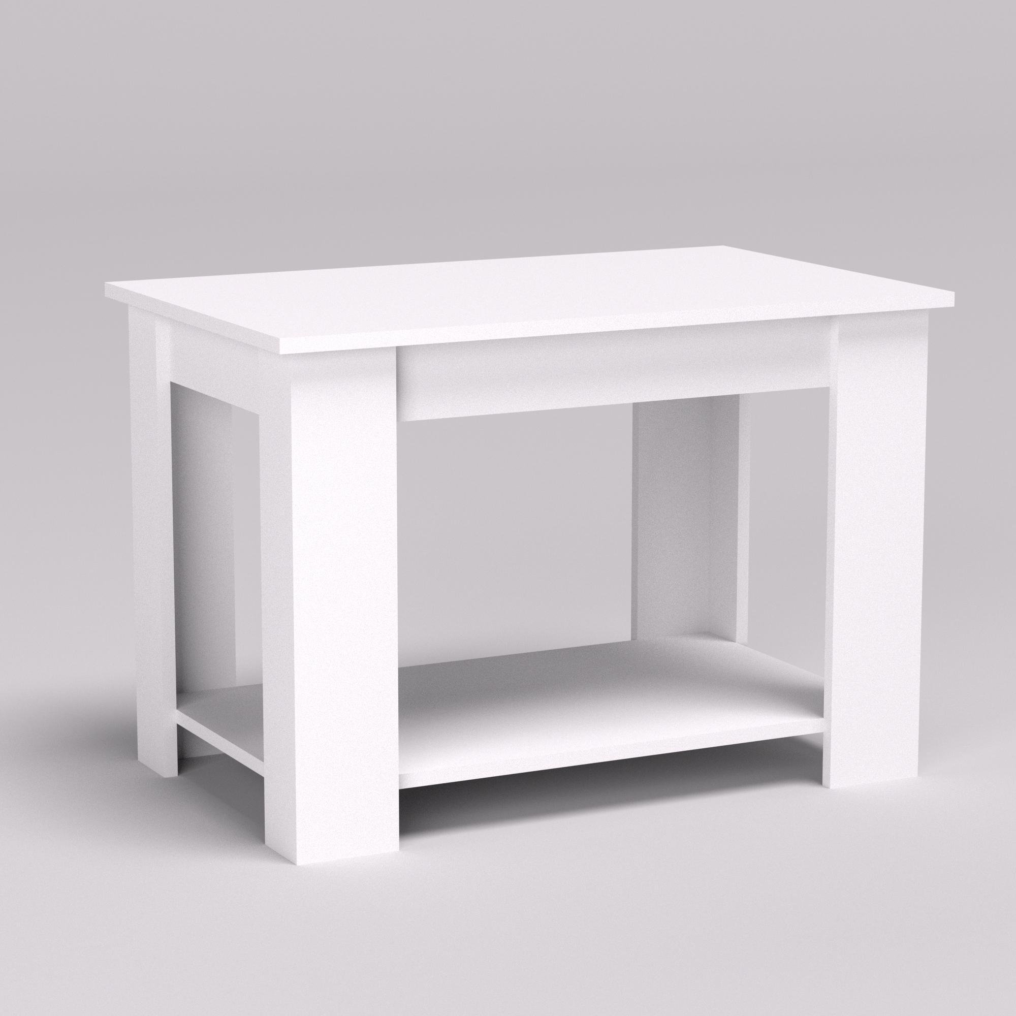 Стол журнальный Квант-2 800х500х550 мм Белый (12386) Стол журнальный Квант-2 800х500х550 мм Белый (12386)