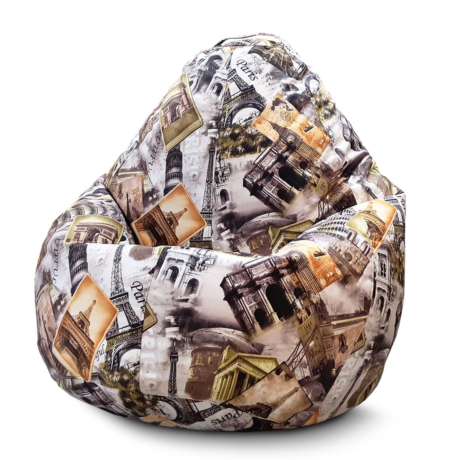 Кресло мешок iPuff Европа 1 Флок XXXL 100х135 см Кресло мешок iPuff Европа 1 Флок XXXL 100х135 см