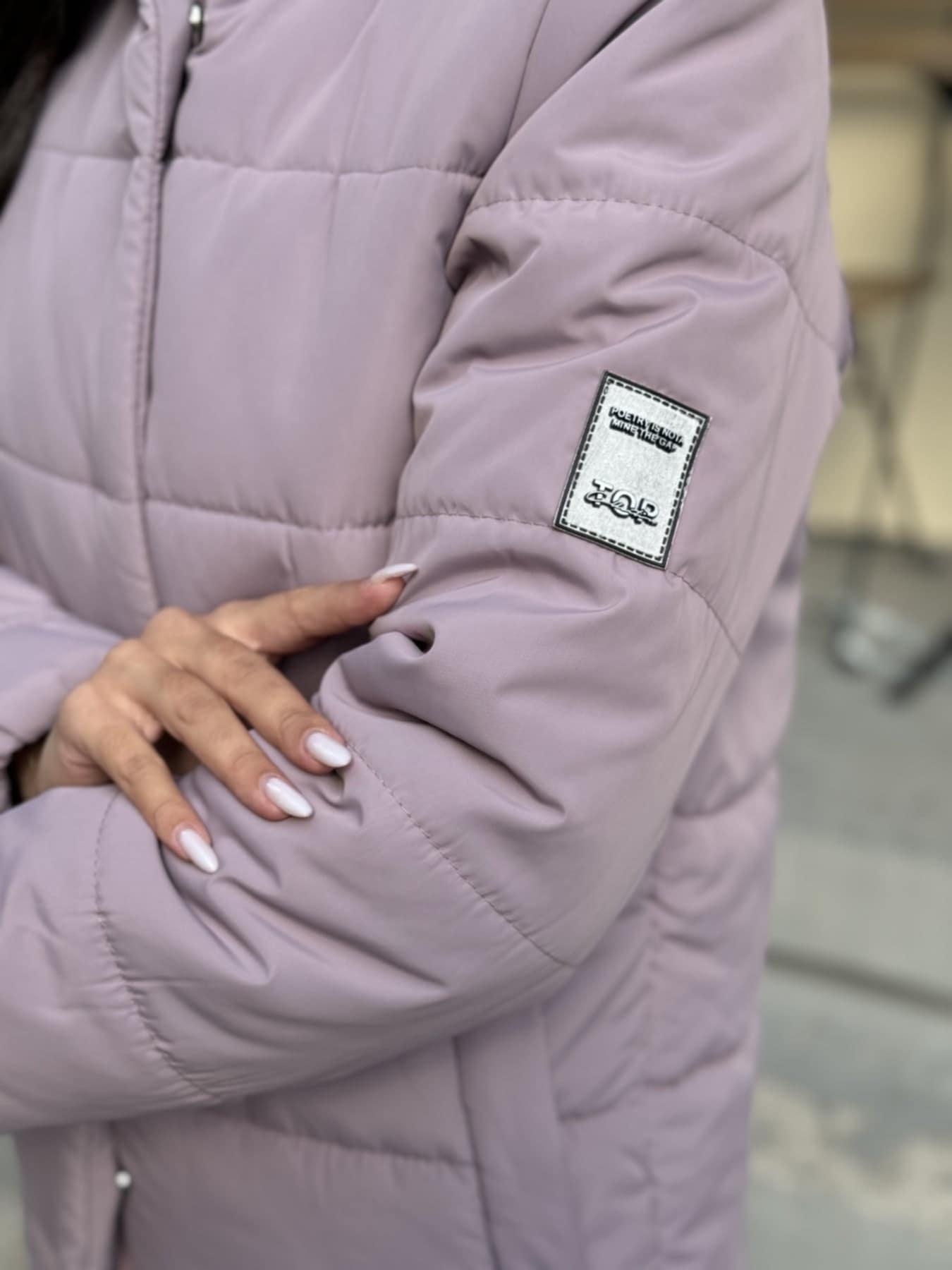 Куртка женская теплая с капюшоном GO-IN 270d р. 46 Пудровый - фото 3 Куртка женская теплая с капюшоном GO-IN 270d р. 46 Пудровый - фото 3