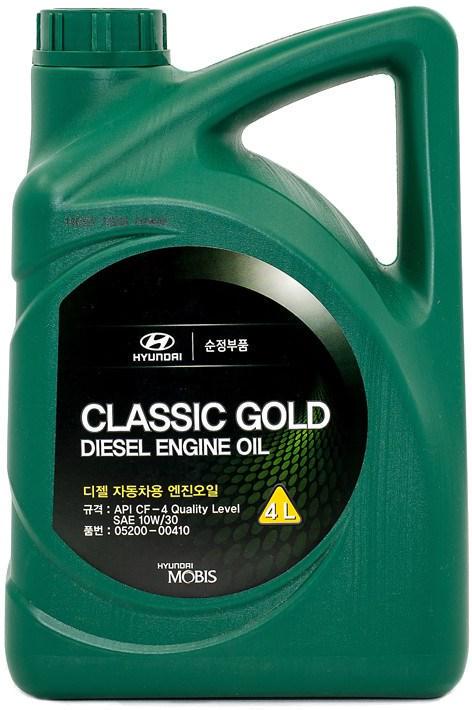 Моторное масло MOBIS (Hyundai Kia) Classic Gold Diesel 10W-30 4 л (0520000410)