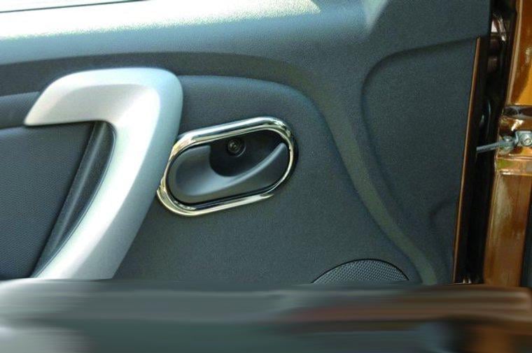 Накладки на внутренние ручки Carmos для Renault Duster 2008-2017 гг. нержавеющая сталь Хром