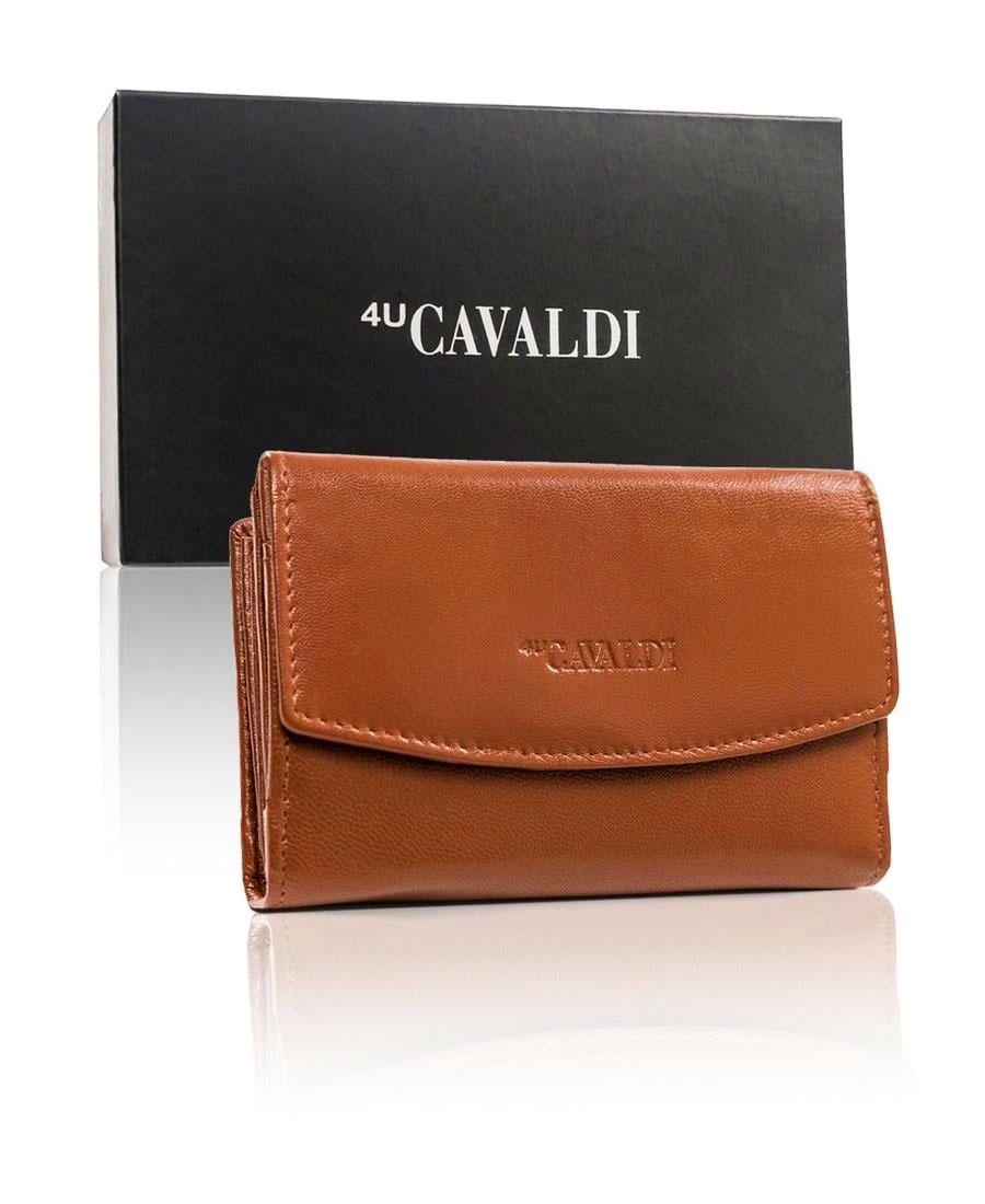 Кошелек женский кожаный 4U CAVALDI RD-DB-10-GCL-7184 Коричневый