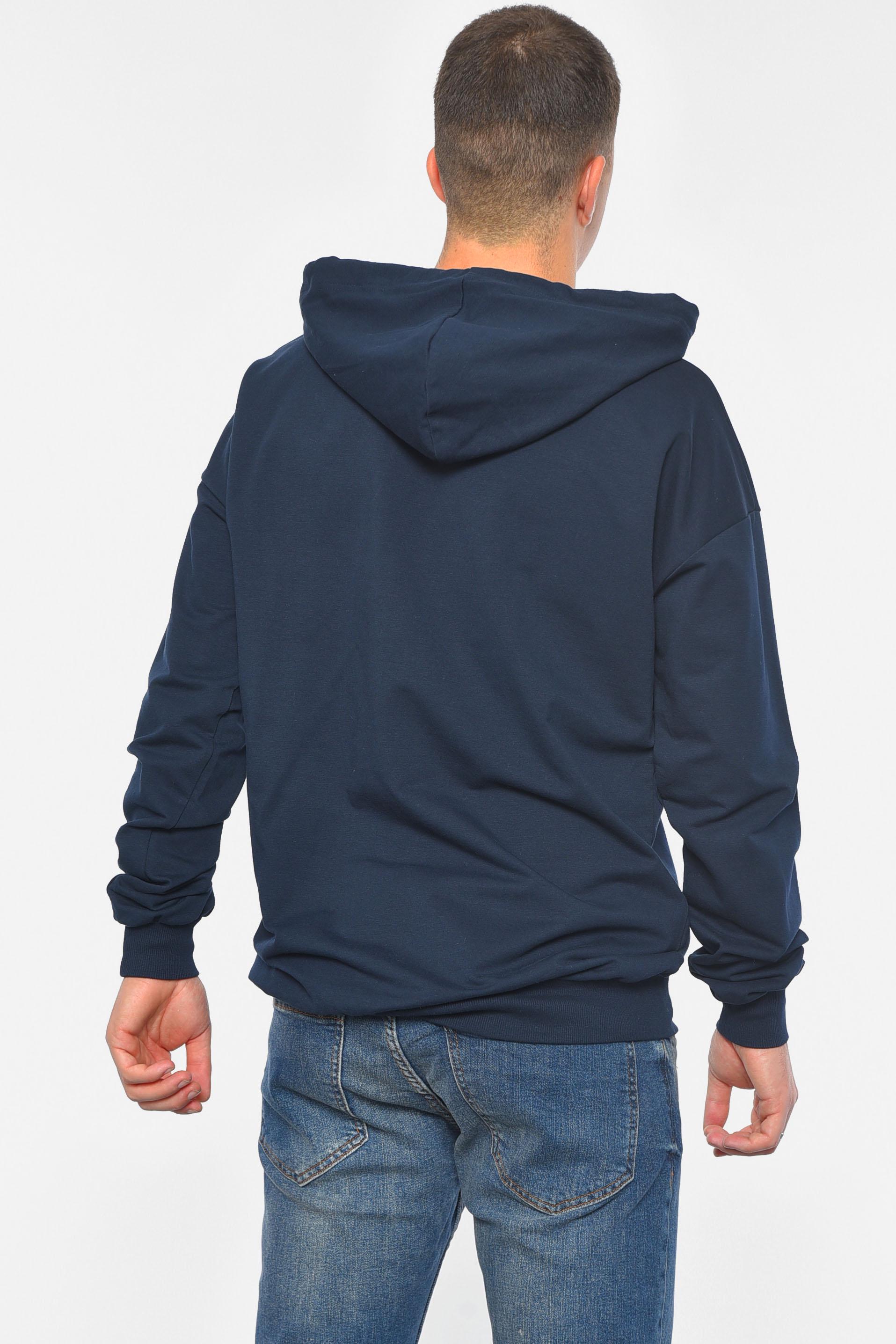 Худи мужское M Темно-синий (189907) - фото 3