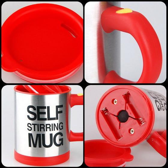 Чашка мішалка Self Stirring Mug Червоний (2822) - фото 5