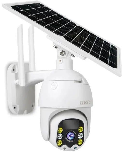 Камера уличная IP Solar PTZ видеонаблюдение поворотное с солнечной панелью 128 Гб 1/2,8” 2 MP Full HD 1920x1080p 25 кадров/с