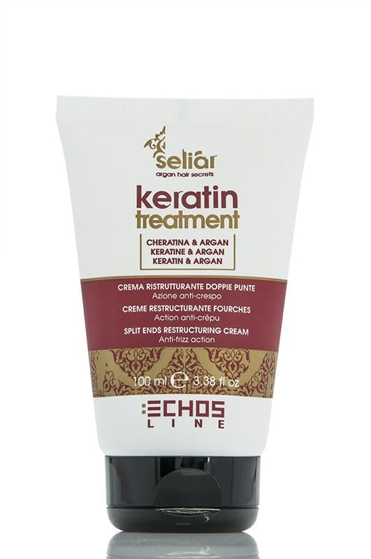 Крем-флюїд для волосся Echosline Seliar Keratin Treatment проти посічених кінчиків (18638)