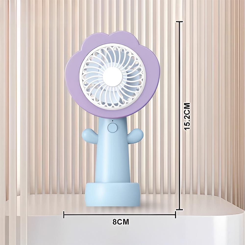 Вентилятор портативный на аккумуляторе и USB Цветок Фиолетовый (51-фио-BT-8861) - фото 10 Вентилятор портативный на аккумуляторе и USB Цветок Фиолетовый (51-фио-BT-8861) - фото 10