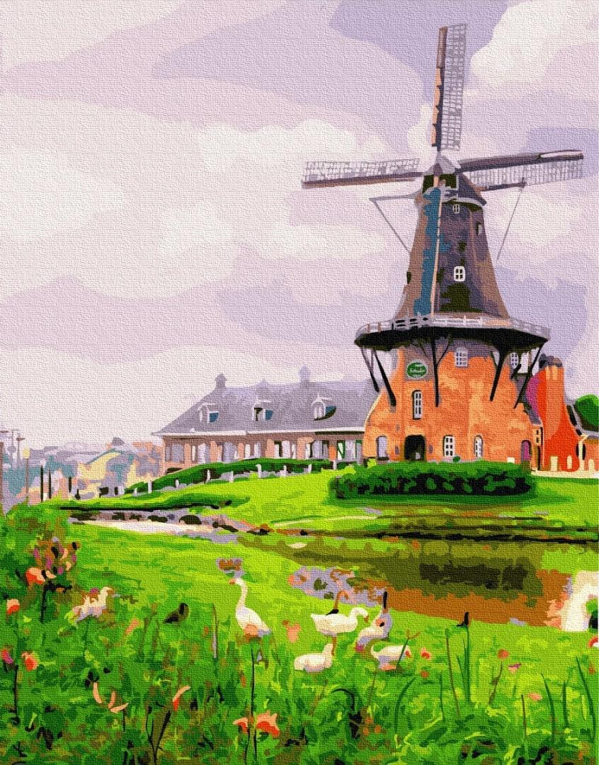 Картина по номерам Brushme GX26035 Мельница на окраине 40x50 см (1249799860) Картина по номерам Brushme GX26035 Мельница на окраине 40x50 см (1249799860)