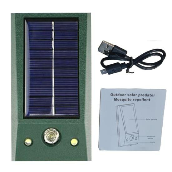 Відлякувач для кішок/собак білок птахів та інших тварин HP227 на сонячній батареї ультразвуковий (opt-104623)