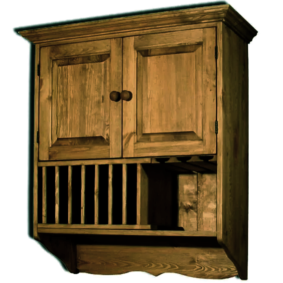 Шкаф настенный из дерева Блито Мускат (ШФН-001507)