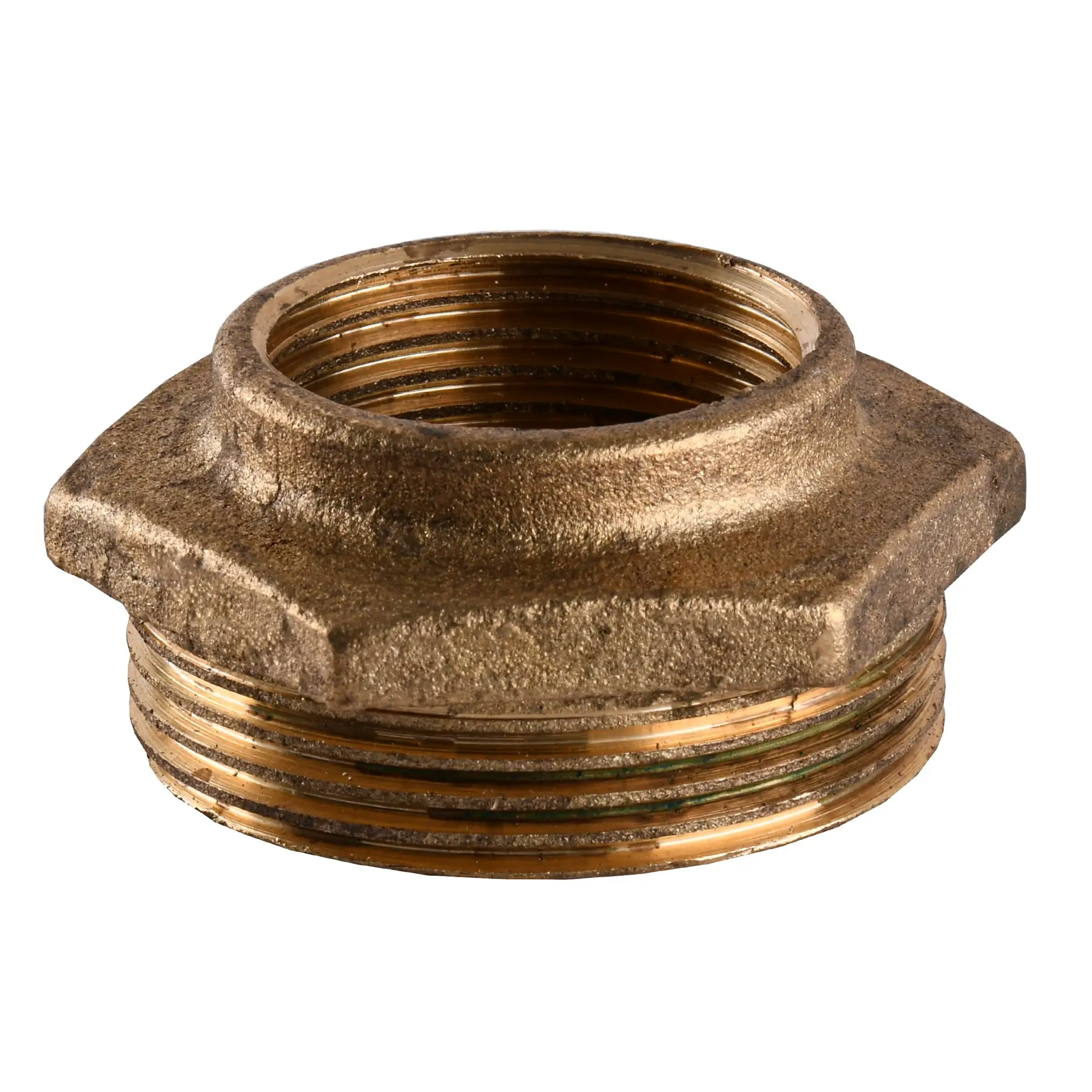 Футорка латунная 1 1/2″ЗРх1″ВР литейная (722Б)