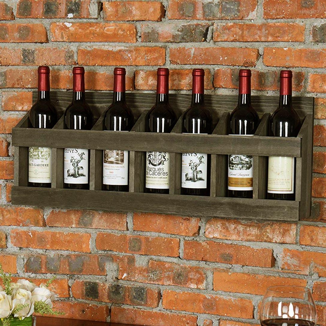 Полка для вина настенная из дерева Сумото Морион (ПНК-005711)