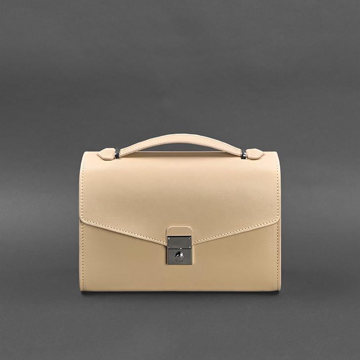 Жіноча сумка-кроссбоді шкіряна Lola Світло-бежевий (A-027945)