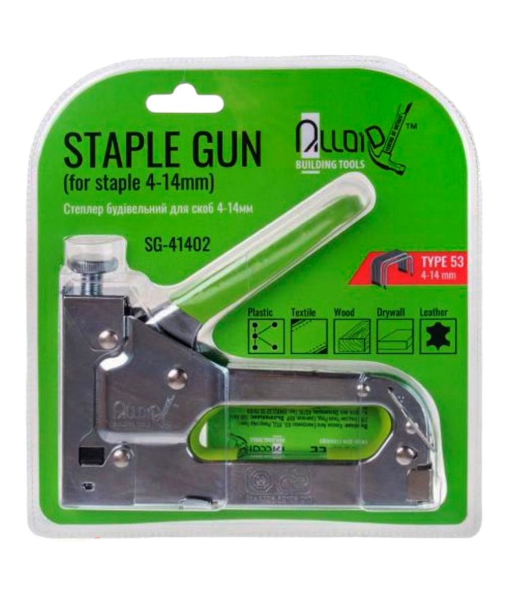 Степлер будівельний Alloid для скоб 4-14 мм Хром (47259) - фото 3 Степлер будівельний Alloid для скоб 4-14 мм Хром (47259) - фото 3