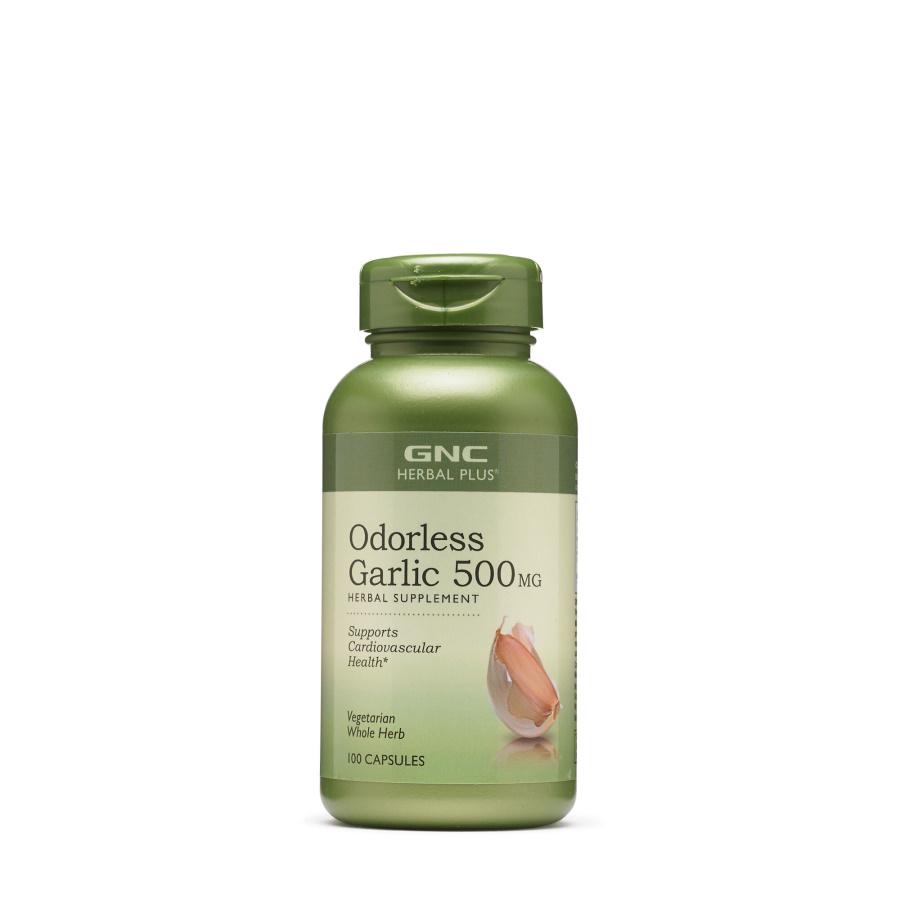 Натуральна добавка GNC Herbal Plus Odorless Garlic 500 мг 100 таб. (6767)