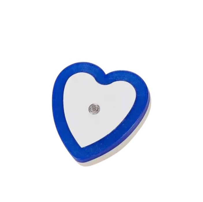 Ночник-светильник неоновый Сердце LED DL с датчиком света в розетку Синий (7G-7429b)