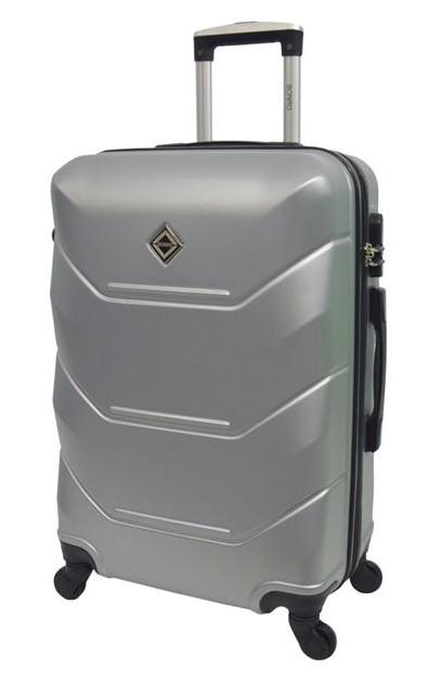 Чемодан пластиковый Bonro 10500402 S на 4 колесах Серебряный (CEKRBBO702SM4SEE) - фото 1