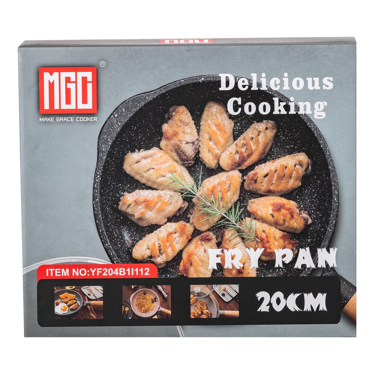 Сковорода універсальна MGC алюмінієва з антипригарним покриттям 20 см Чорний (2358506299) - фото 7 Сковорода універсальна MGC алюмінієва з антипригарним покриттям 20 см Чорний (2358506299) - фото 7