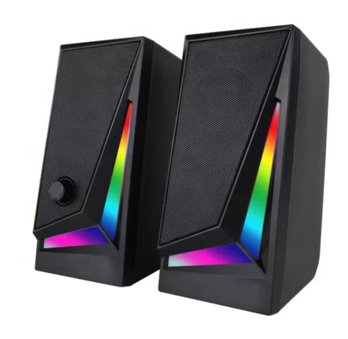 Колонки компьютерные Music Dj MJ-100A RGB 8864 Black (589494)