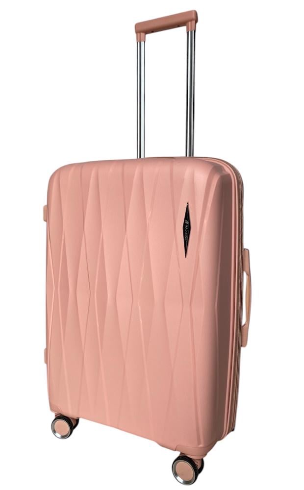 Чемодан средний Madisson Snowball 51103 полипропилен M Персиковый - фото 5