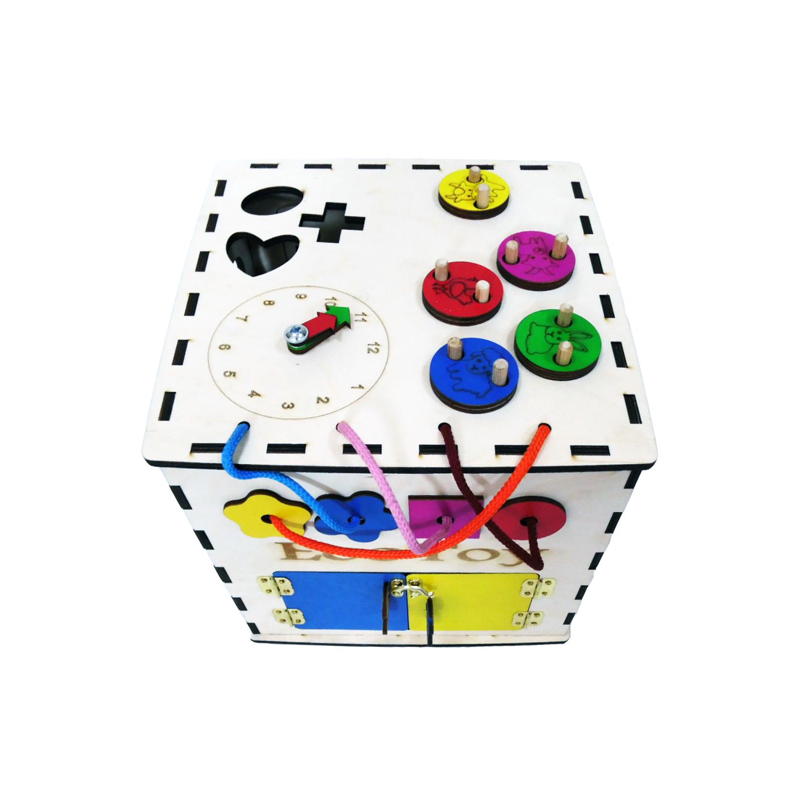 Розвиваюча іграшка Бізікуб ecoToy 25х25х25 см (111001) - фото 8