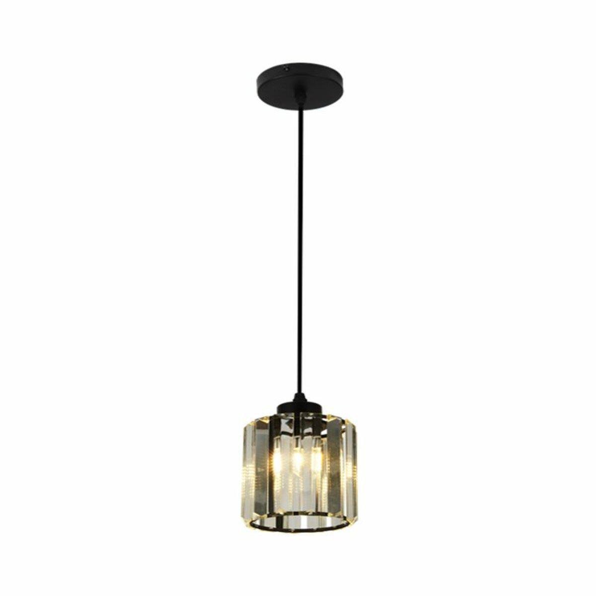 Светильник подвесной Light House SRS-19678/1 BK/120х120 Черный/Прозрачный