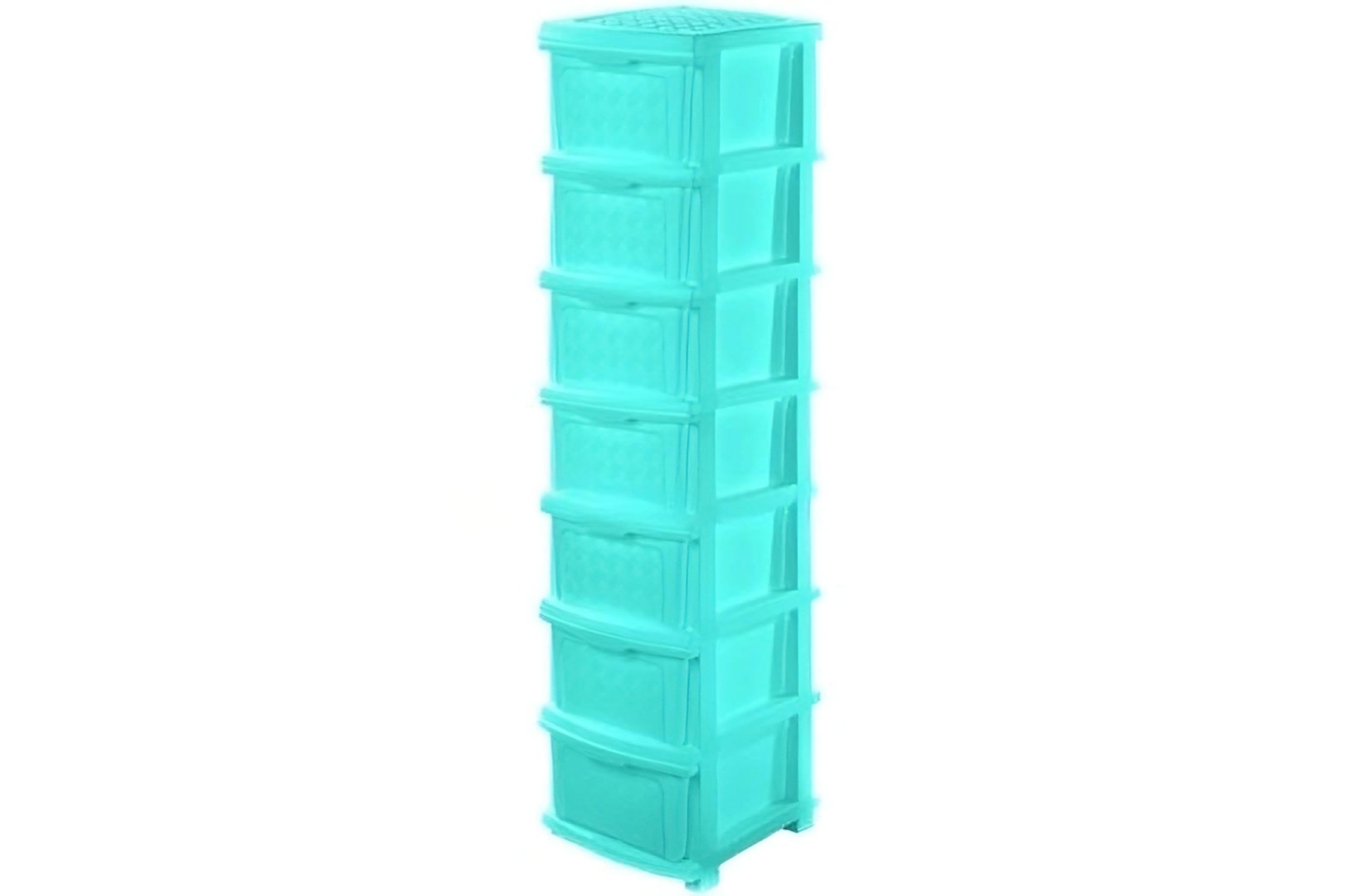 Комод пластиковий R-plastic 7 ярусу М'ятний (29-46-10391)