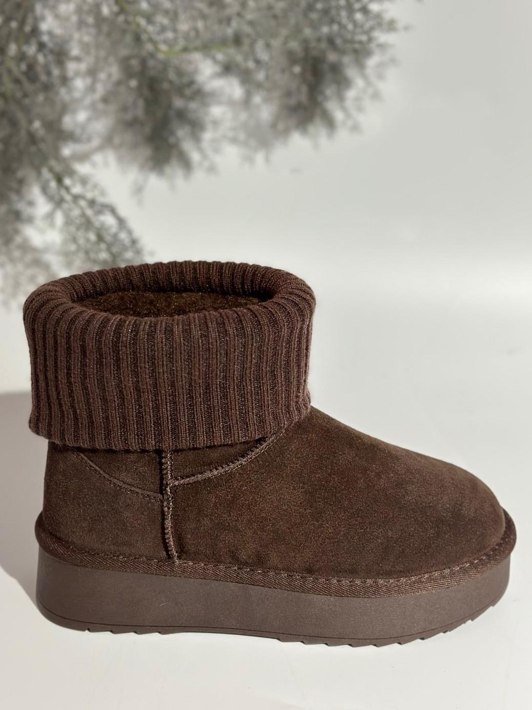 Замшевые угги на овчине Stilli UGN160-2 р. 41 Кофейный - фото 2