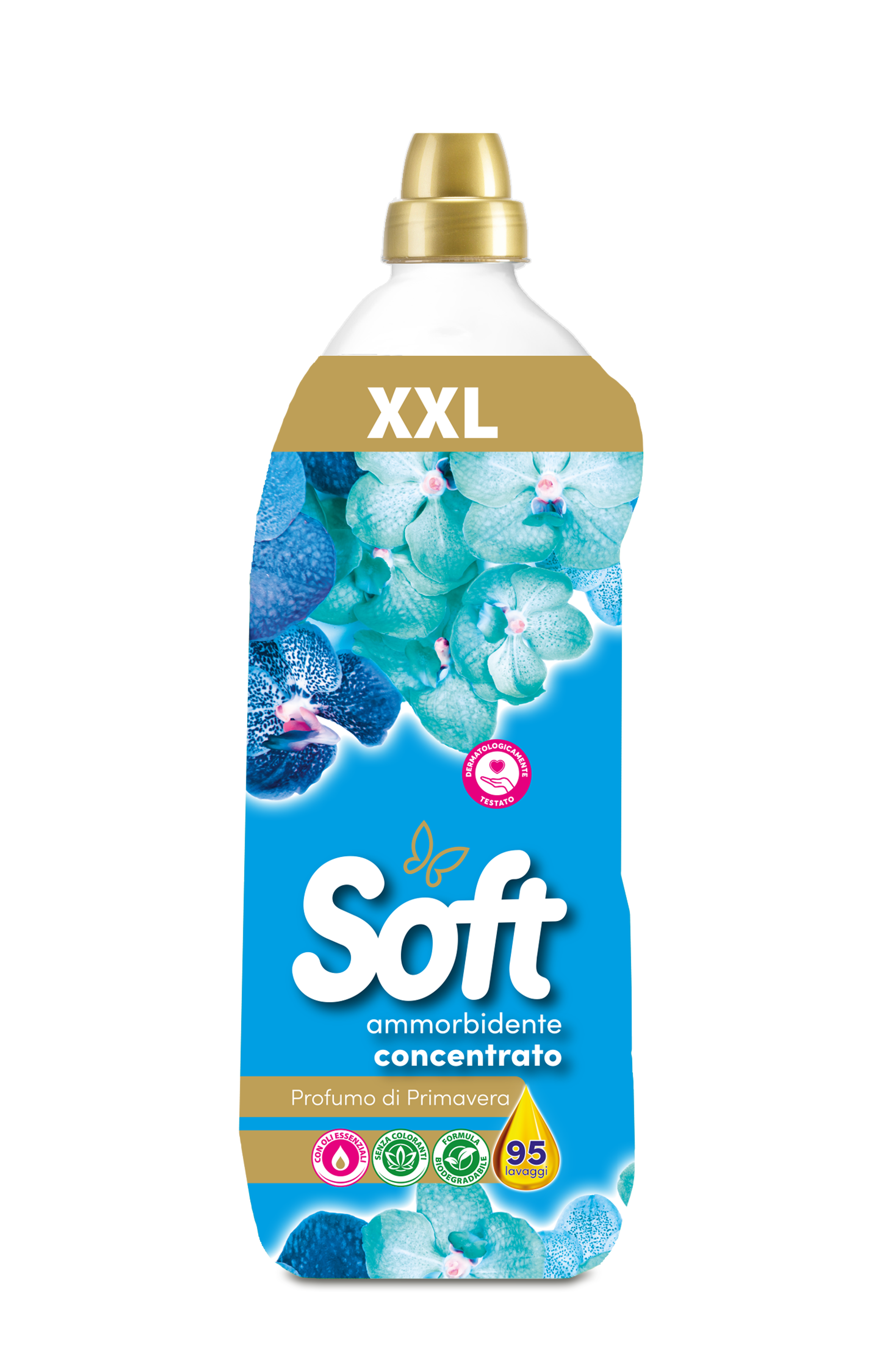 Кондиционер-ополаскиватель для белья Soft Ammorbidente concentrato Profumo di Primavera 95 стирок 2 л (8003640033256)