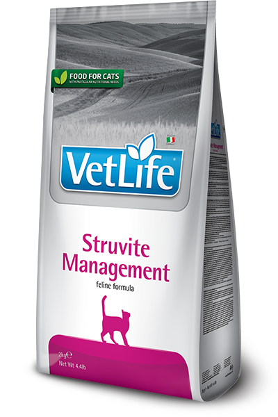 Корм сухой лечебный Farmina Vet Life Management Struvite диетический для лечения и профилактики рецидивов струвитных уролитов 2 кг - фото 1