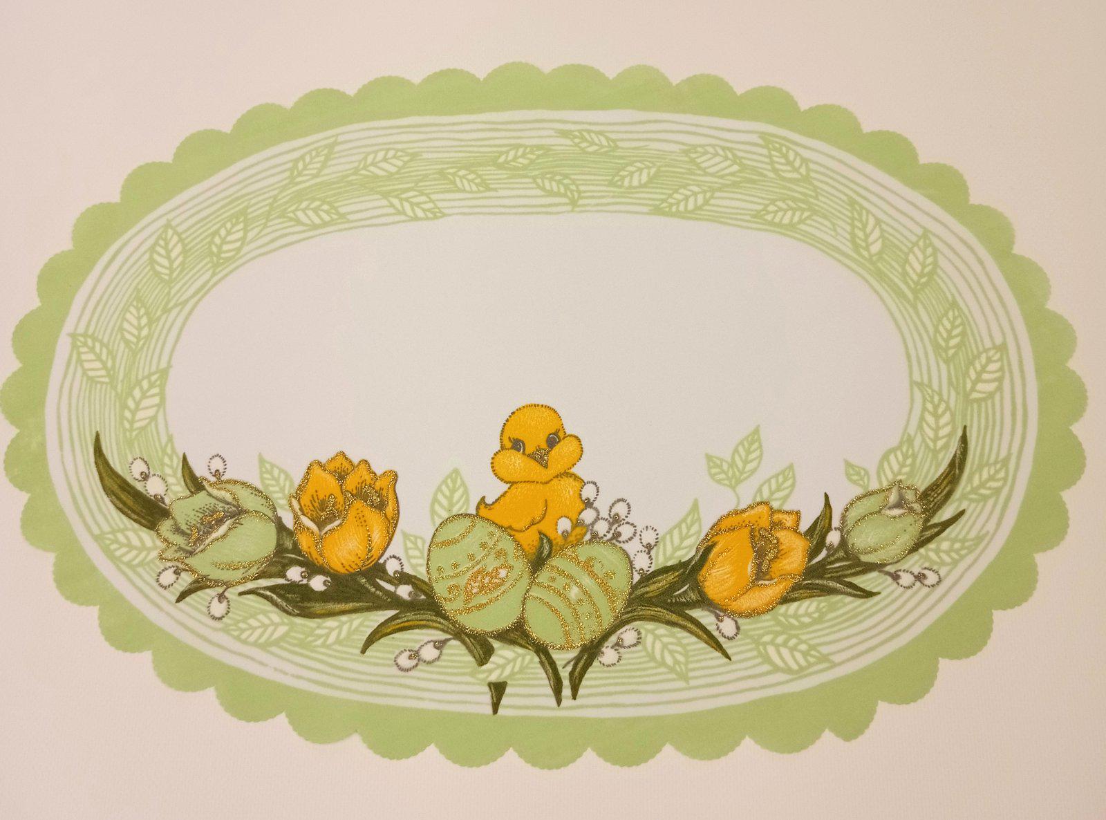 Салфетка пасхальная Easter Melody 30x45 см Light Green (CN14848)