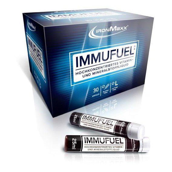 Витаминно-минеральный комплекс для спорта IronMaxx Immufuel Tray 30х25 мл Orange