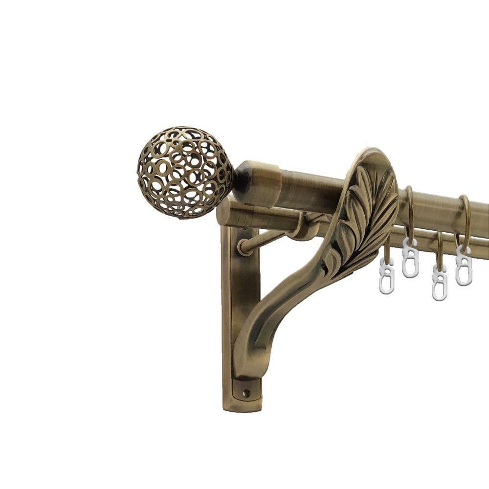 Карниз трубчатый Orvit Савона двухрядный 25/19 мм 160 см Антик (009-1421)