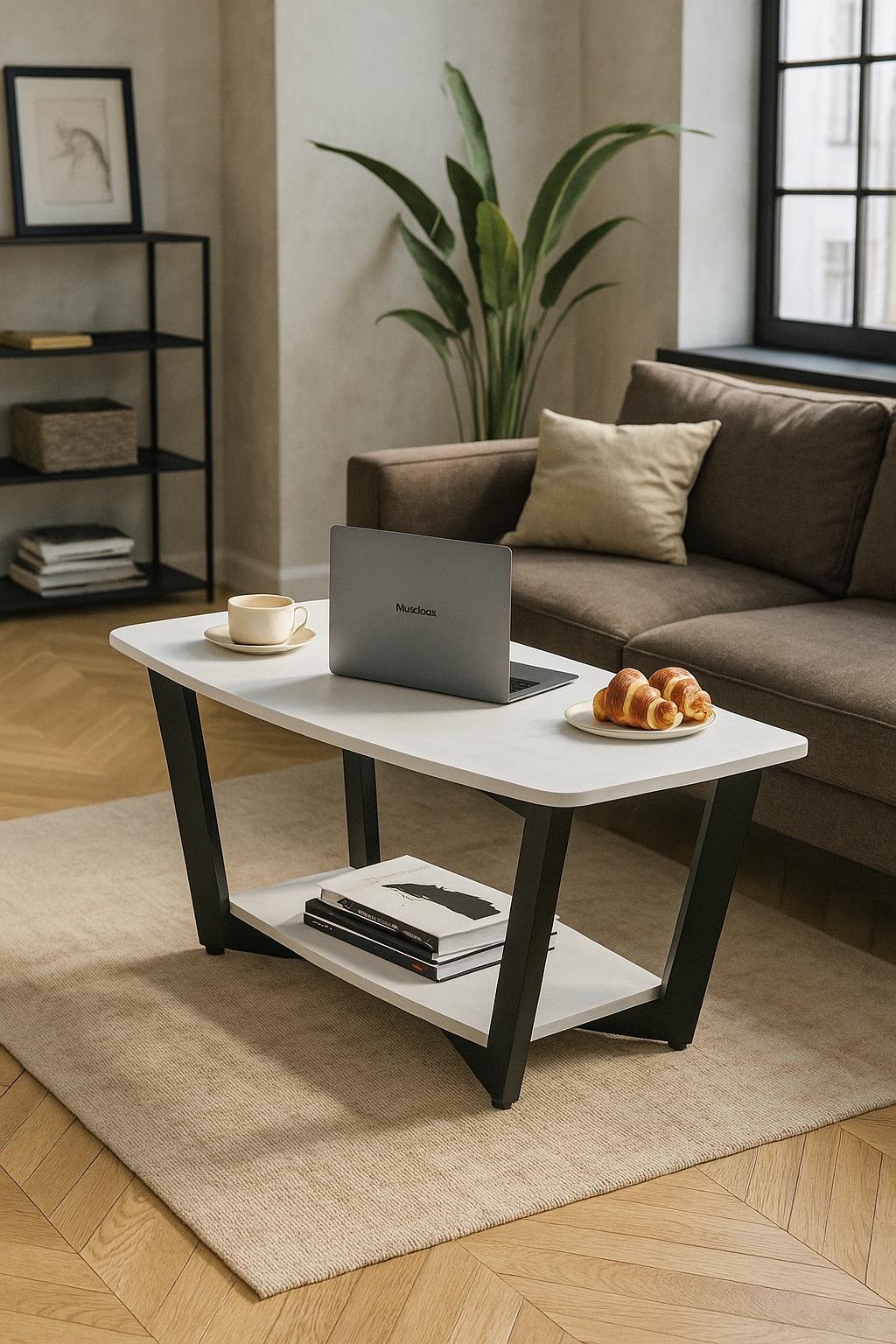 Столик Кавовий EcoLoft IN-2675 в стилі лофт (29110526)