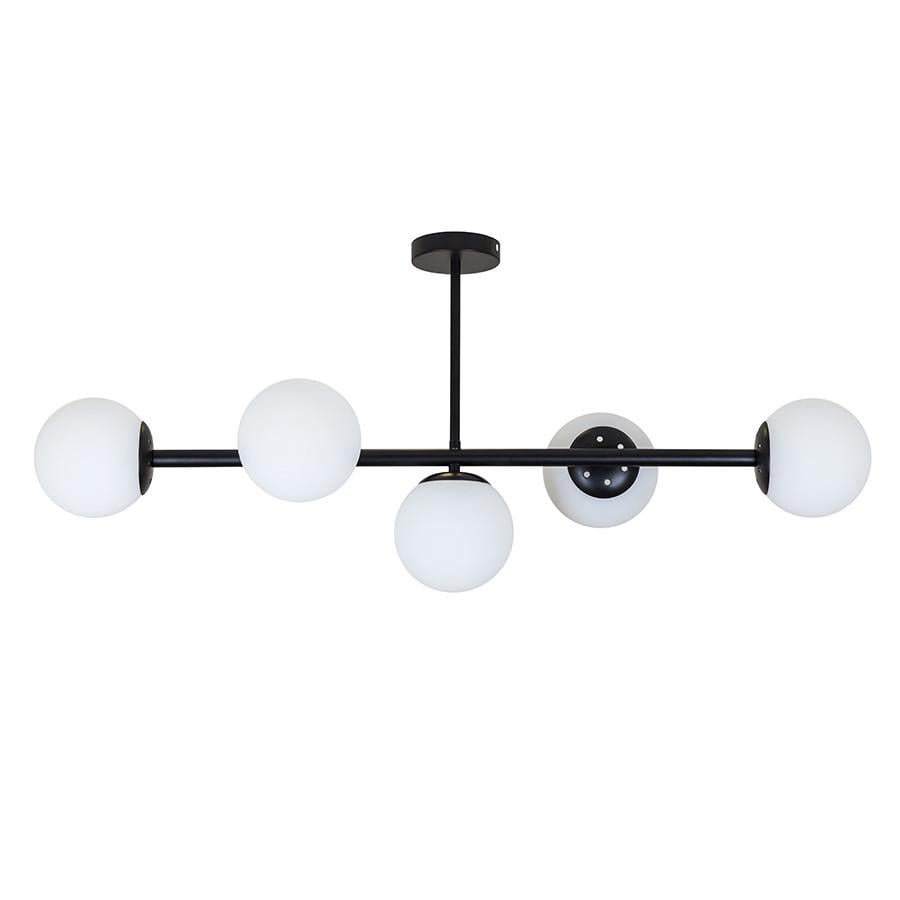 Люстра 7529906-5 BK+WH Черный/Белый (LVS4734) - фото 1 Люстра 7529906-5 BK+WH Черный/Белый (LVS4734) - фото 1