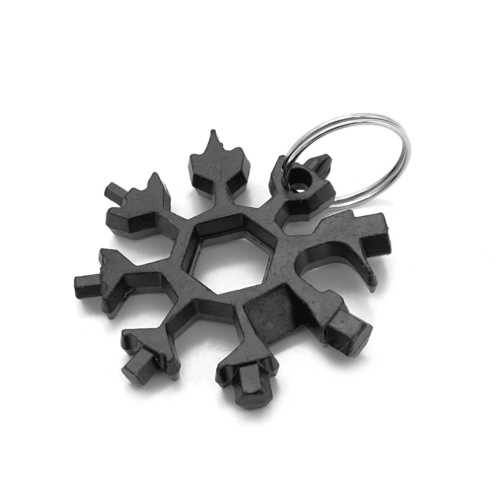 Мультитул снежинка VOLTRONIC нержавеющая сталь 40 г 6х6х0,6 см (YUT_V1821)