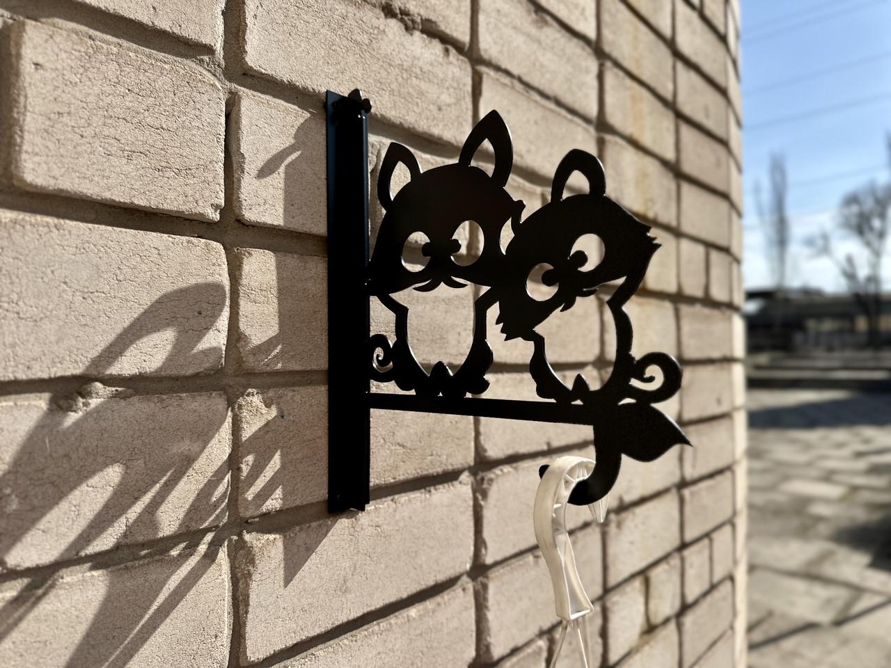 Кронштейн Друзья для кашпо с цветами метал Черный (М003) - фото 2 Кронштейн Друзья для кашпо с цветами метал Черный (М003) - фото 2