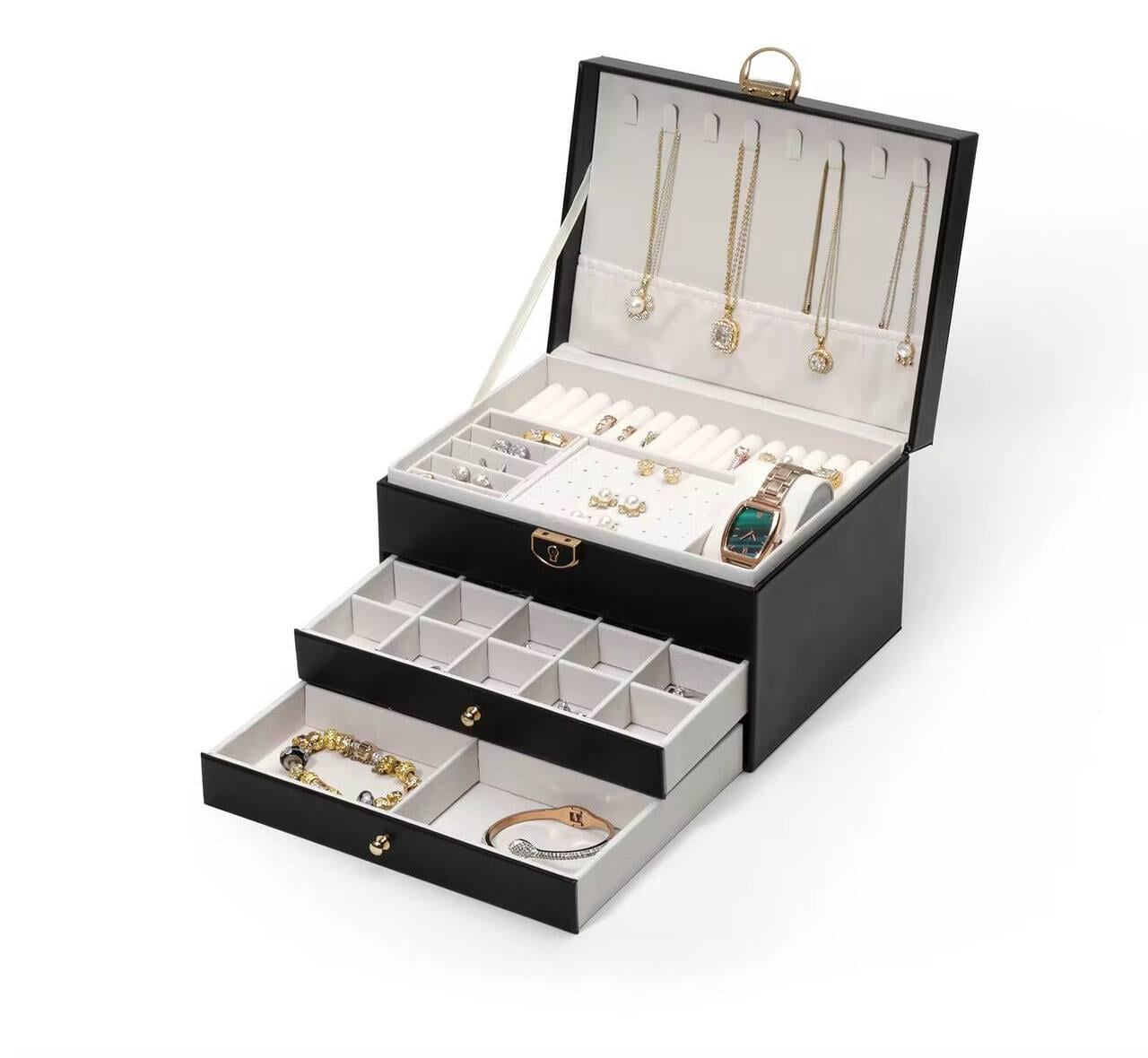 Скринька для прикрас триярусна Чорний