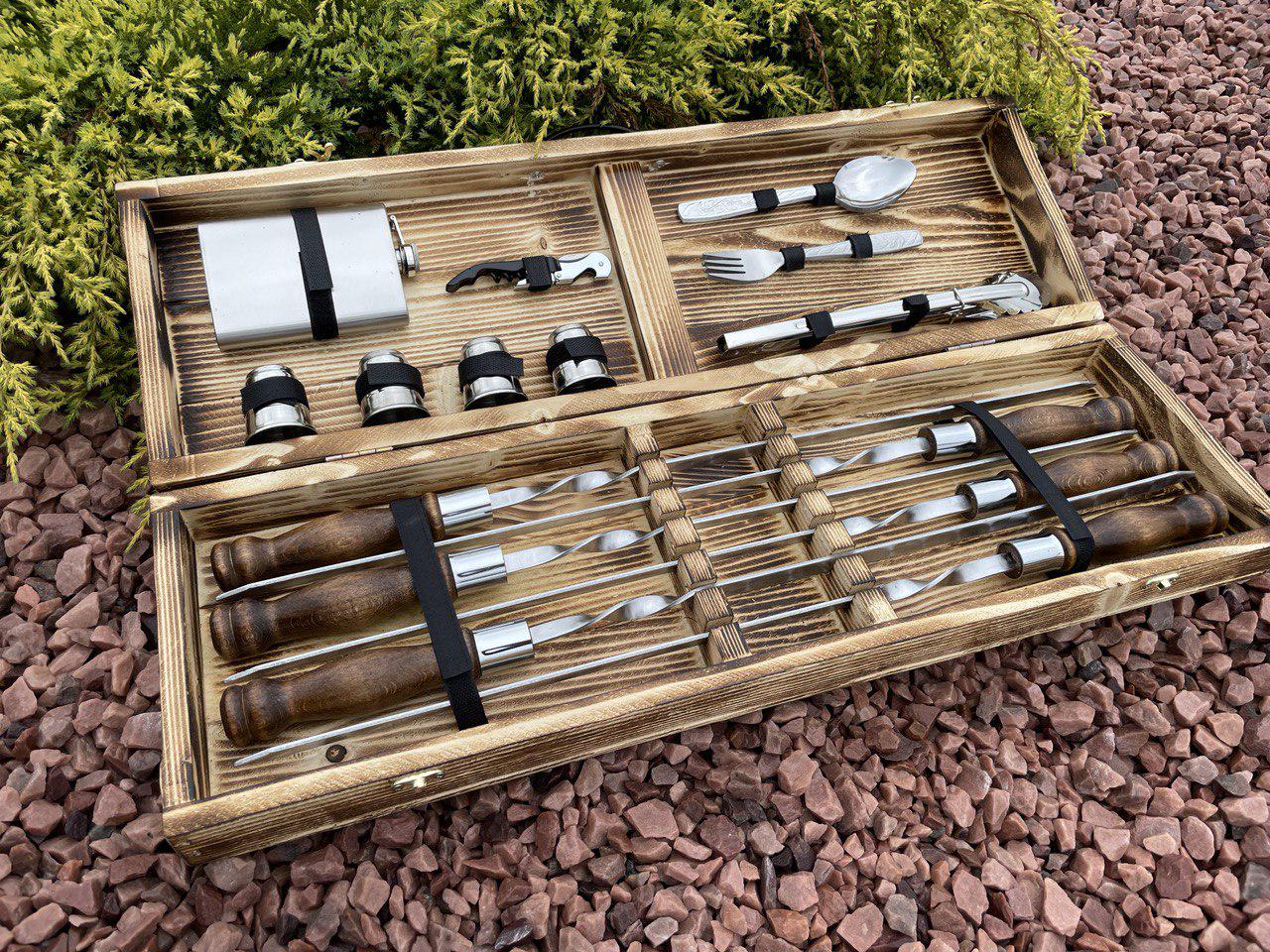 Набор шампуров в кейсе Eko Box-6 S