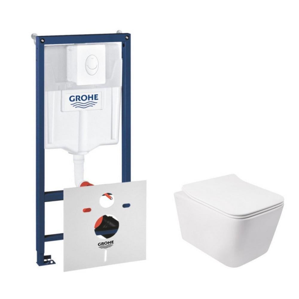 Комплект инсталляции Grohe Rapid SL 38722001QT05335170W с унитазом и кнопкой (75744)