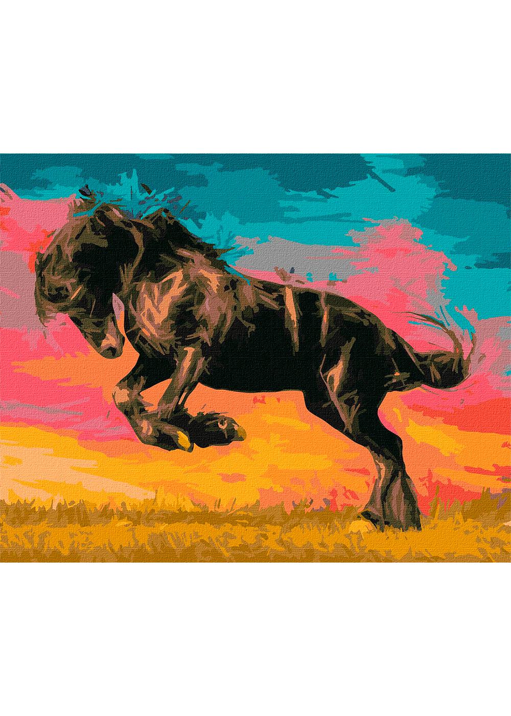 Картина по номерам ИДЕЙКА Величественный мустанг 40x50 см (KHO4339)