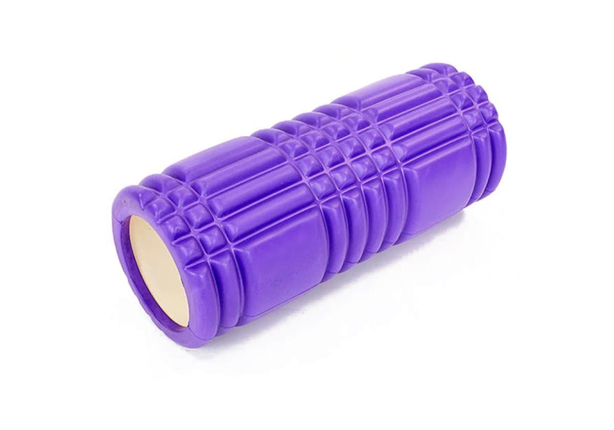 Массажный ролик EasyFit Grid Roller 33 см v.1.0 Фиолетовый (EF-2019-V)