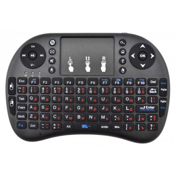 Бездротова акумуляторна міні-клавіатура UKC mini i8 з тачпадом Чорний