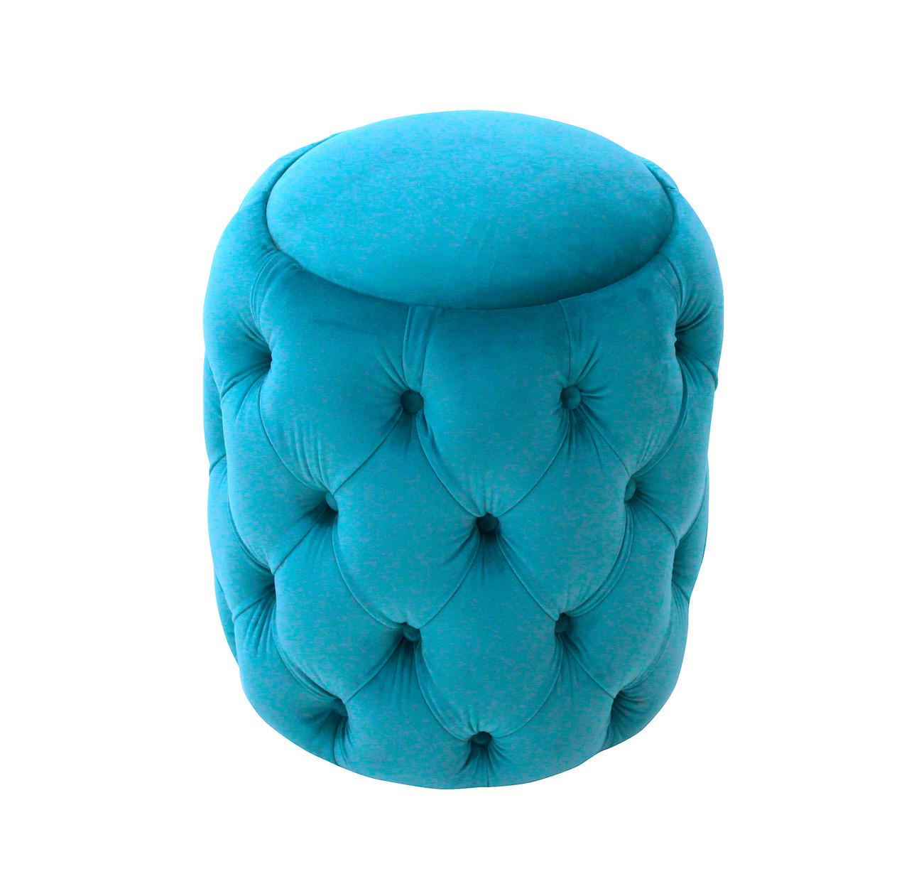 Пуф MeBelle Bosko велюр 40x40x50 см Блакитний (0164) Пуф MeBelle Bosko велюр 40x40x50 см Блакитний (0164)