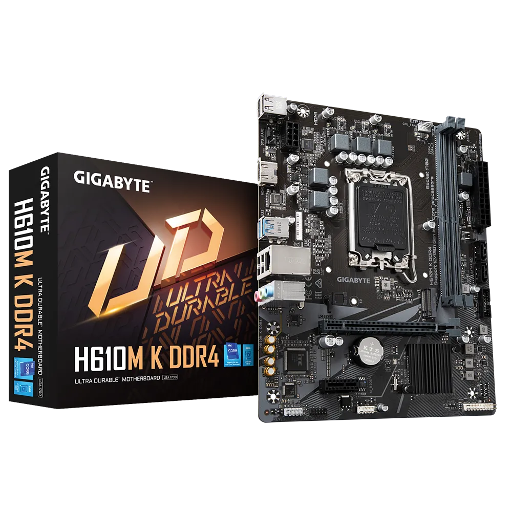 Материнская плата Gigabyte H610M K DDR4 Socket 1700/MicroATX/2хDDR4 DIMM (11401446) - фото 4