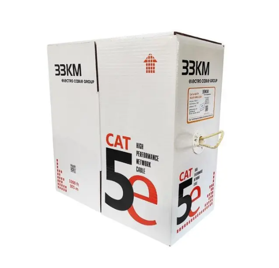 Кабель ЗЗКМ CU U/UTP 4х2х24 AWG cat.5e 305 м (33065852)